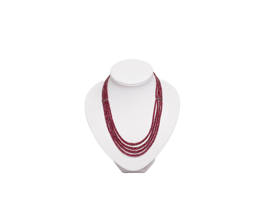 AAA+ Natural Ruby Rondelle Beads - 3.6-3.8 mm for Handmade Gifts