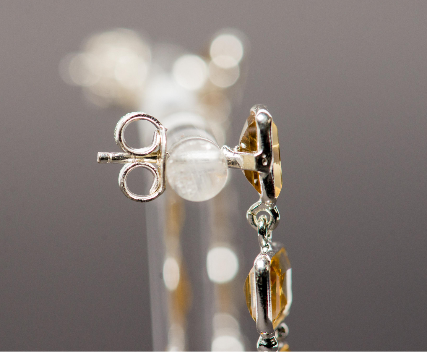 Citrine Earings,silver 925 Jewelry