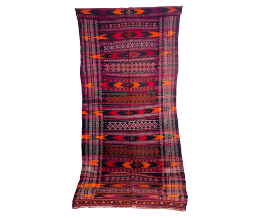 Handmade Kilim Runner from Qala-I-Naw, Afghanistan
