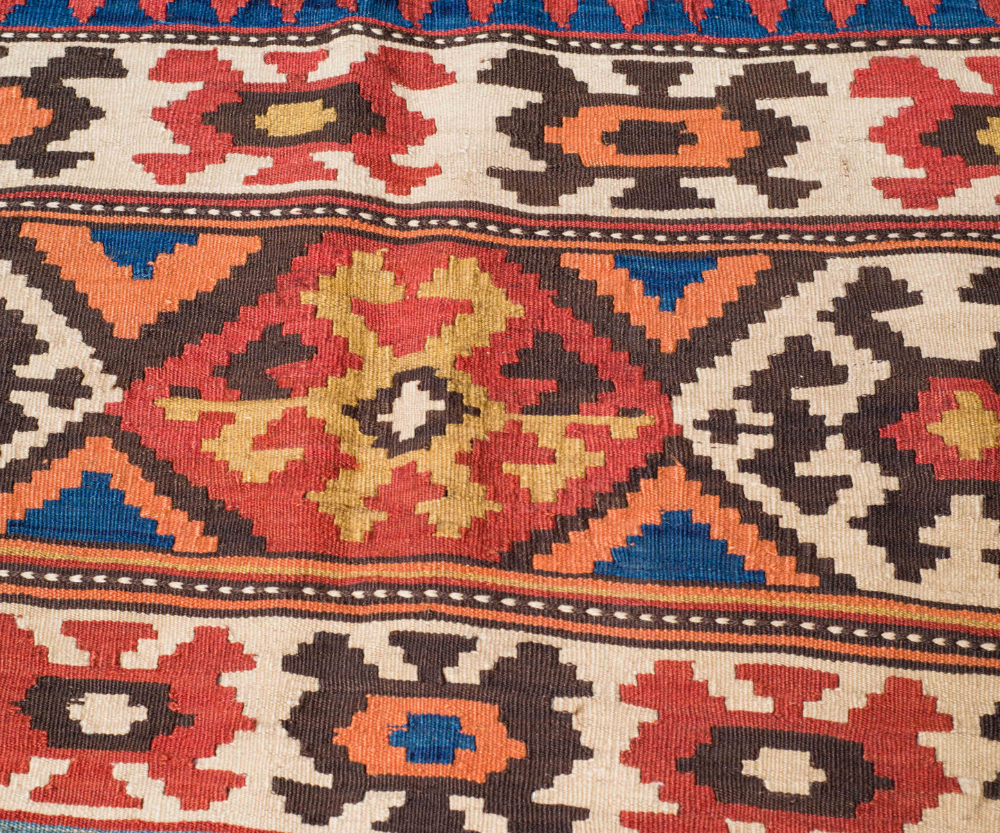 Unique Afghan Dasterkhan Uzbek Rug - Hand-Knotted, Naturally Dyed,