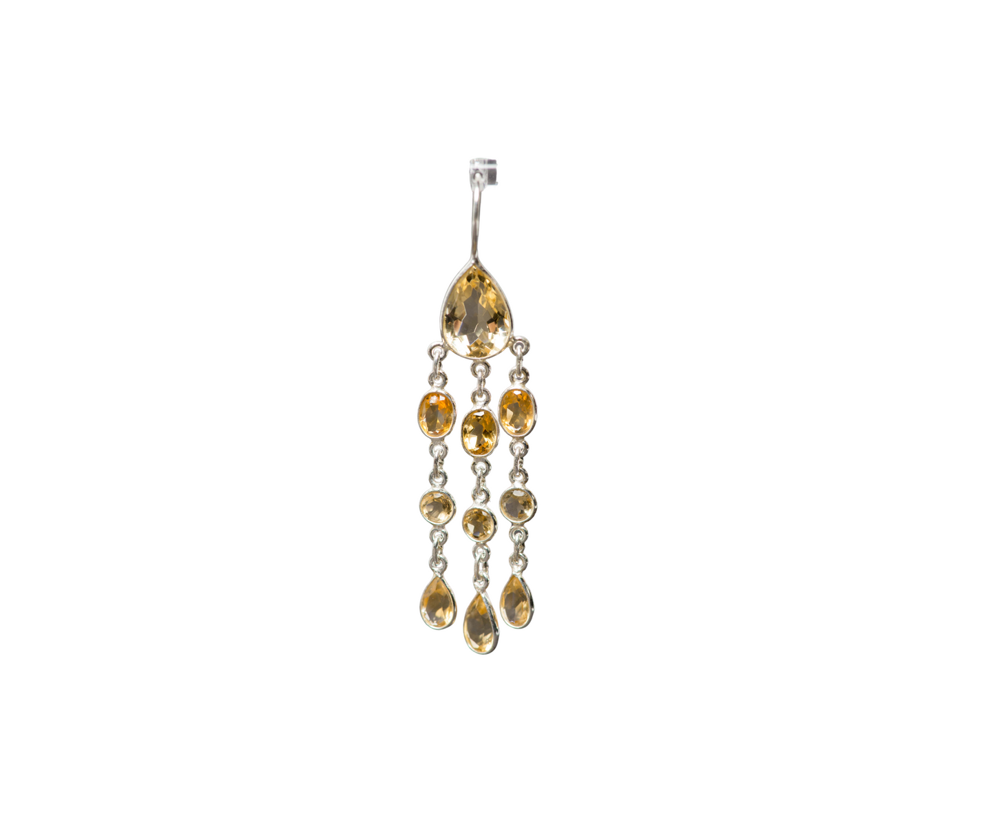 Natural Citrine Earrings, 925 Solid Sterling Silver, Handmade Jewelry, November Birthstone