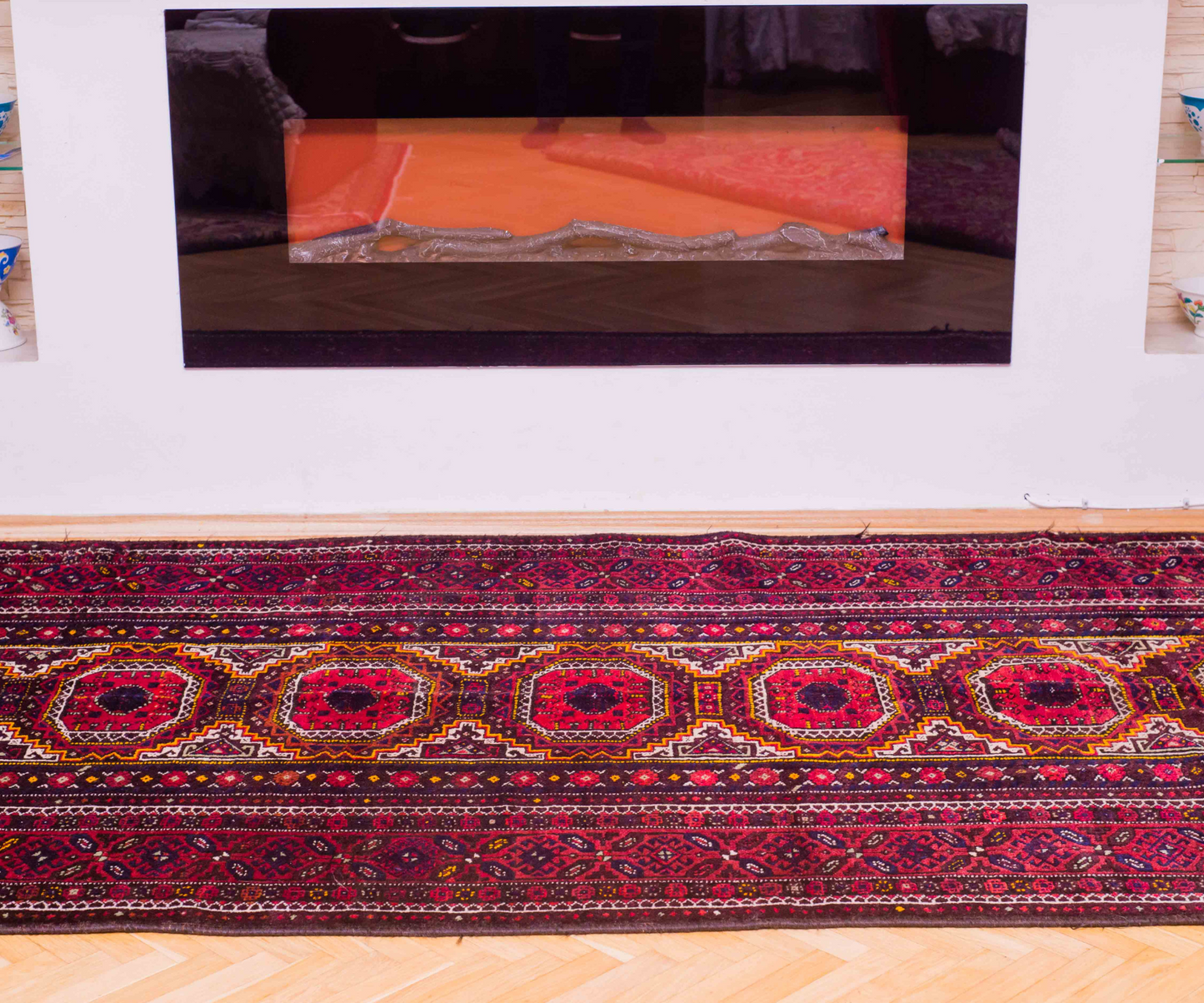 Unique Hand-Knotted Beluch Runner - Naturally Dyed Wool, Herat