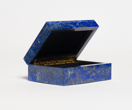 564gr Beautiful Lapis Lazuli Mini Box, Lapis Box, Lapis Jewelry Box