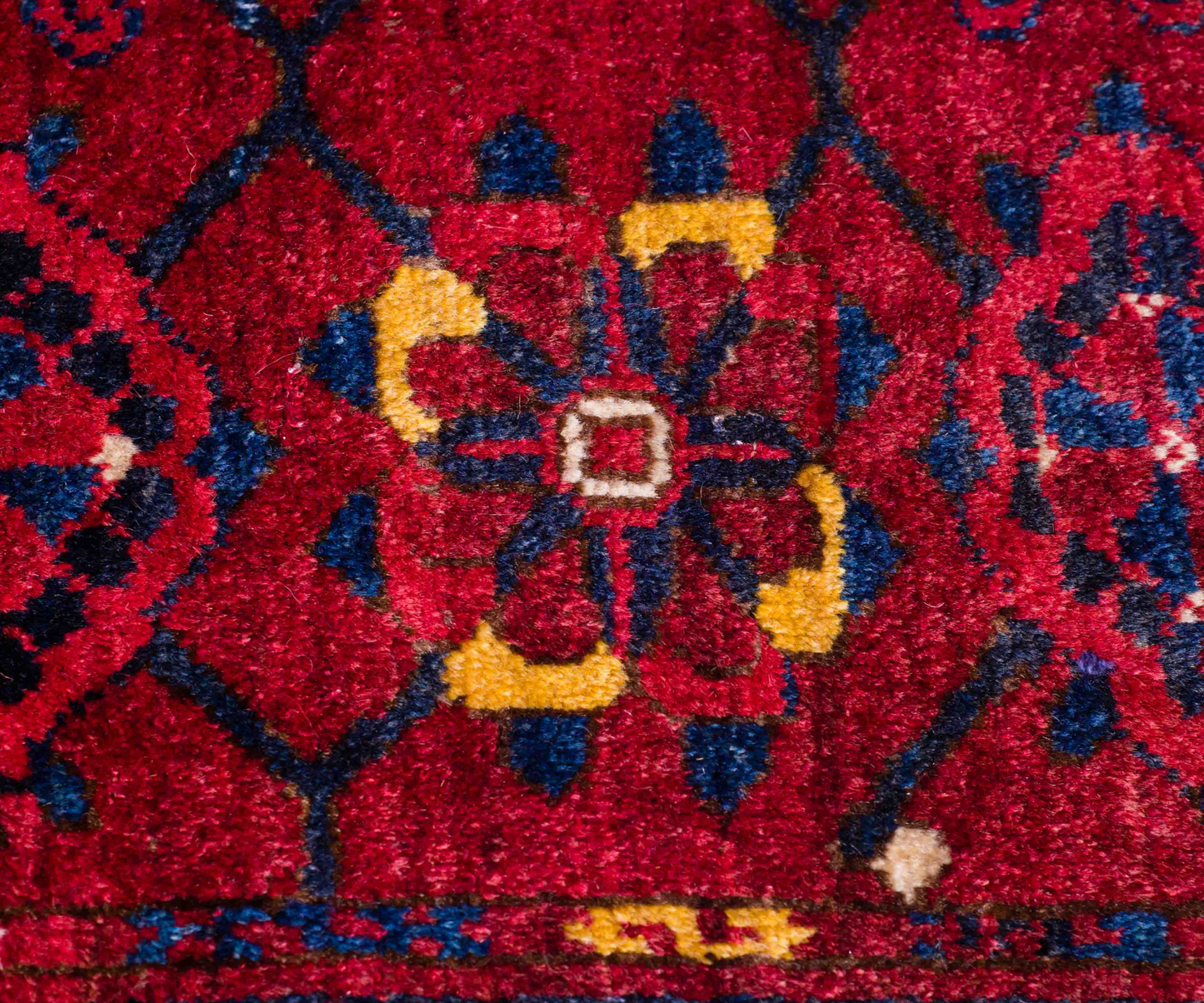 Turkmen Bashir Jal - Hand-Knotted Front, Hand-Woven Back, Afghanistan, Kunduz Province
