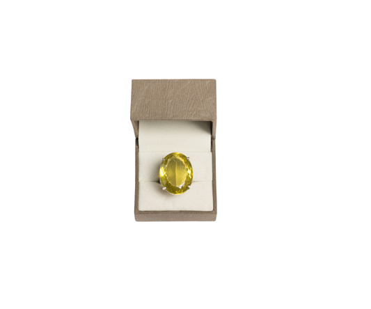 Handmade 925 Silver Oval Peridot Ring for Daily Wear