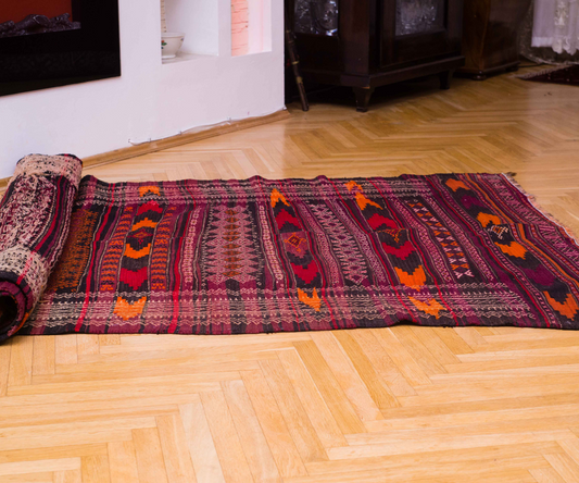 Handmade Kilim Runner from Qala-I-Naw, Afghanistan