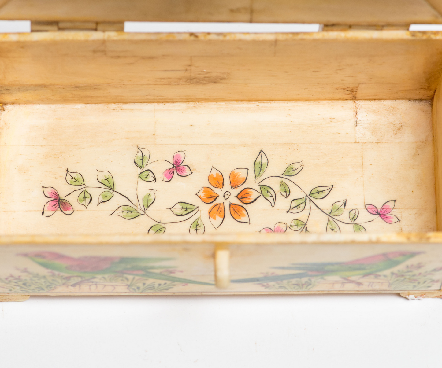 Vintage Look Dekorativ Handbemalt Massiv Kamelknochen Trinkt Sammlung Box
