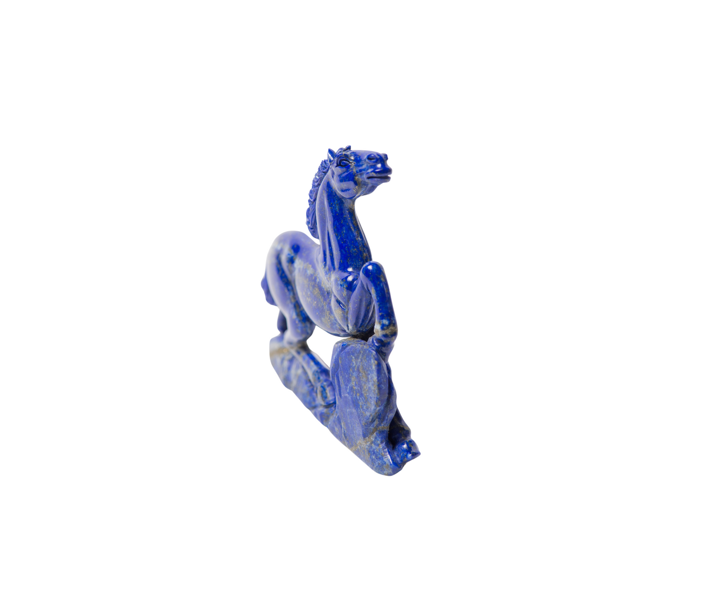 Very beautiful art natural high quality lapis lazuli horse figurine stone handmade from Badakhshan ,Afghanistan