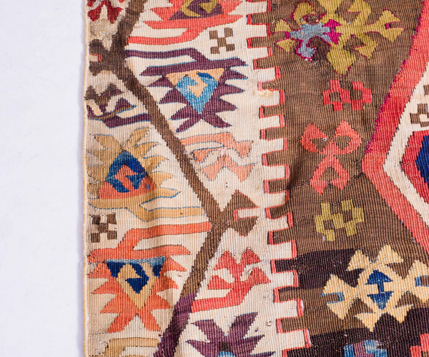 Antique Anatolian Kilim - Hand-Woven, Naturally Dyed, ca. 1820-1840