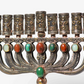 Menorah Candel  Metal silver polish From Bukhara