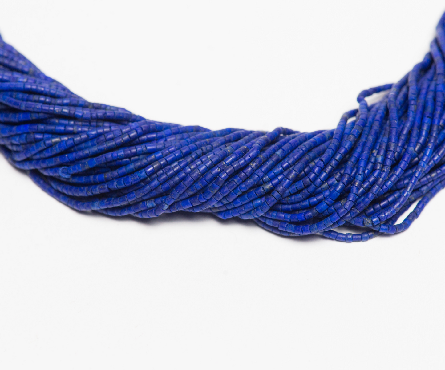 Natural Afghan Tiny Seed Small Mini Blue Heishi Top Quality Lapis Lazuli Stone Strand 1-1.5mm.