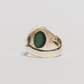 925 Silver Ring / Malachite / Spinner Meditation Ring