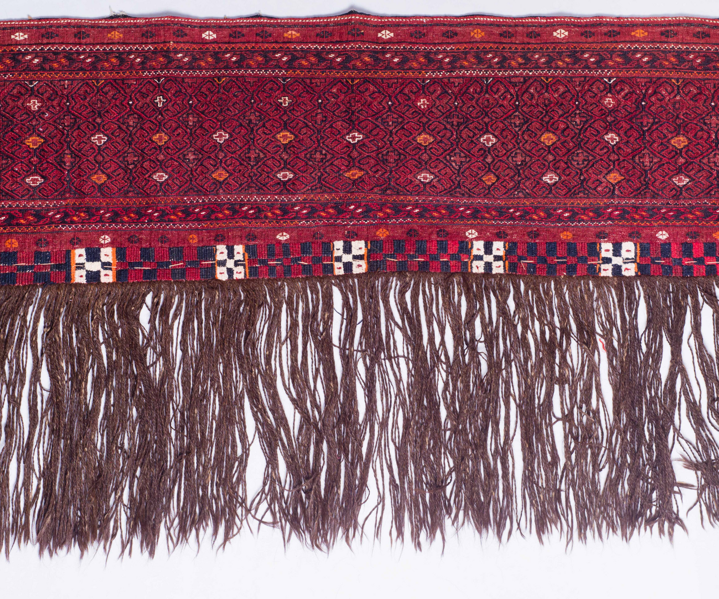 Rare 19th Century Turkmen Sarah Jalar: Exquisite Wool Tent Hanger | Handcrafted Collectible | Naturally Dyed