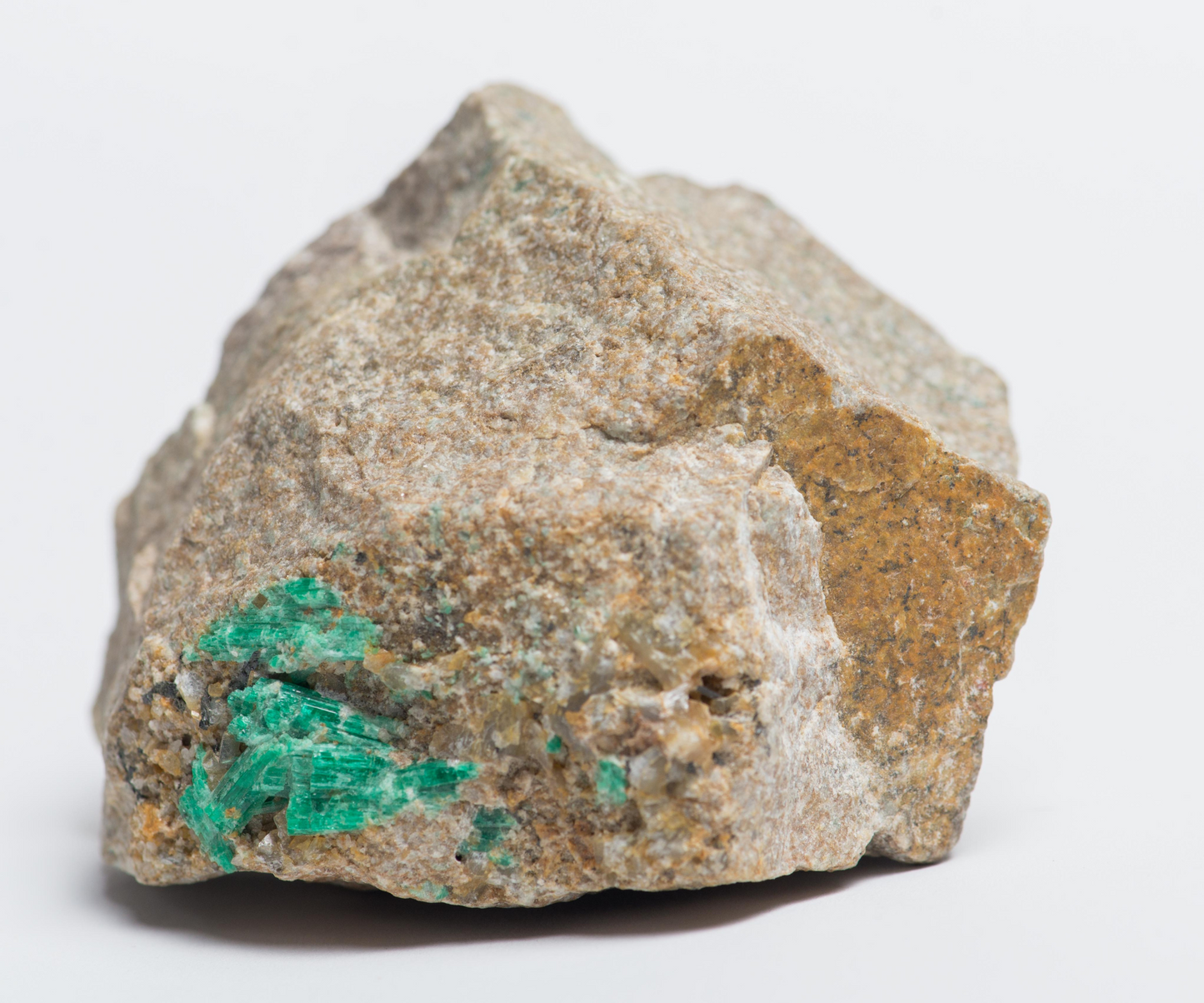 Afghanistan,Natural emerald in its matrix. Unmodified rough