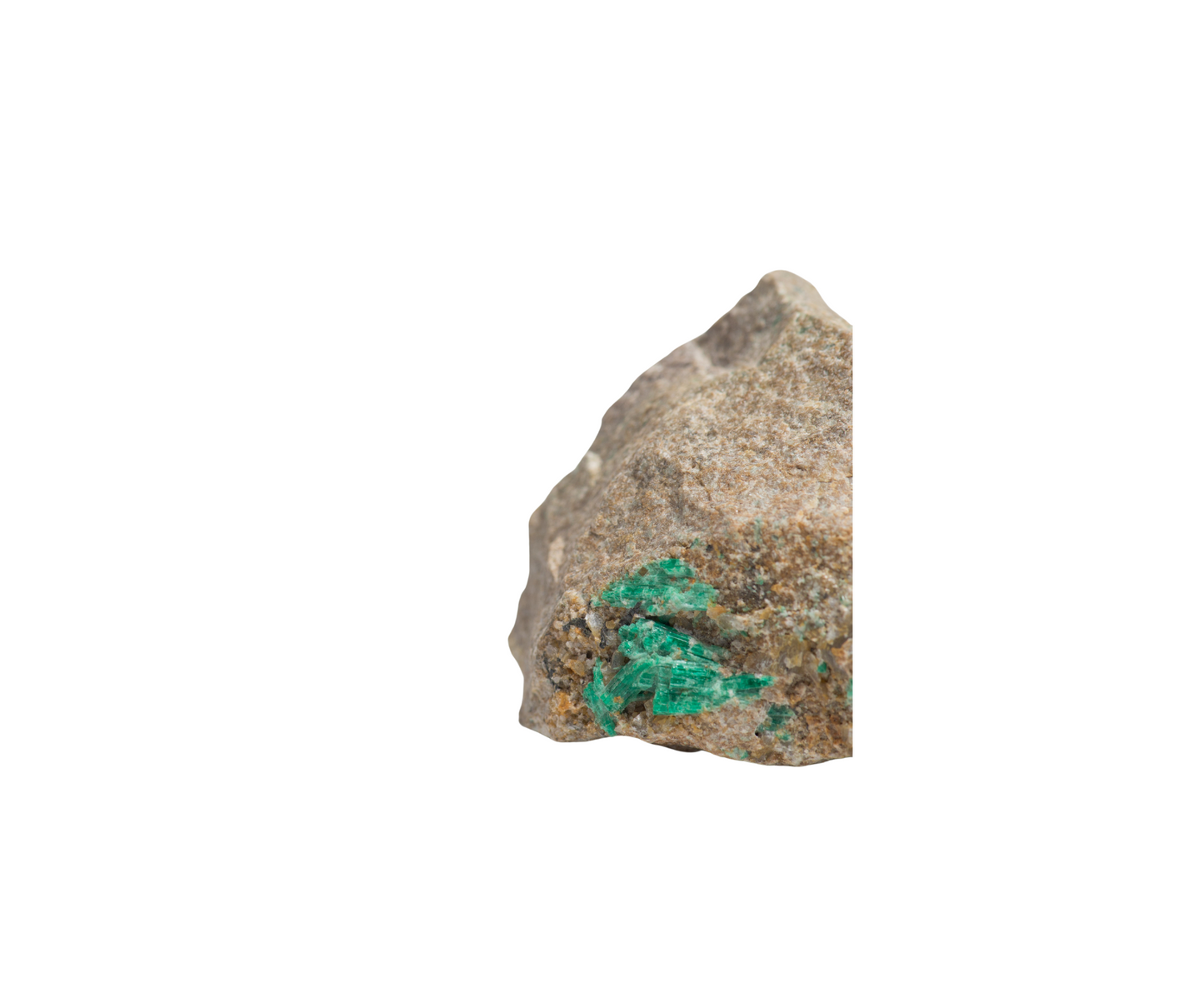 Afghanistan,Natural emerald in its matrix. Unmodified rough