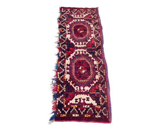 Turkmen Ersari: Hand-Knotted Wool Tent Hanger, Unique Piece