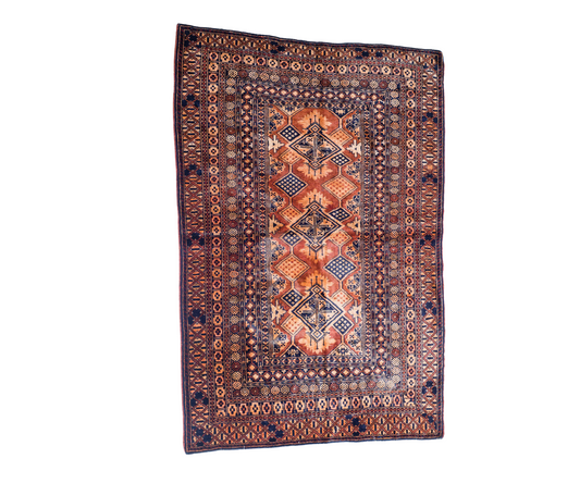 Handmade 20th Century Beluch Jal Rug - Hand-Knotted, Naturally Dyed Wool