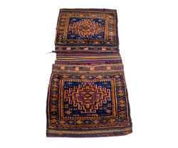 19th Century Beluch Torbah-Khourjeen - Hand-Knotted and Woven, Naturally Dye Handmade"