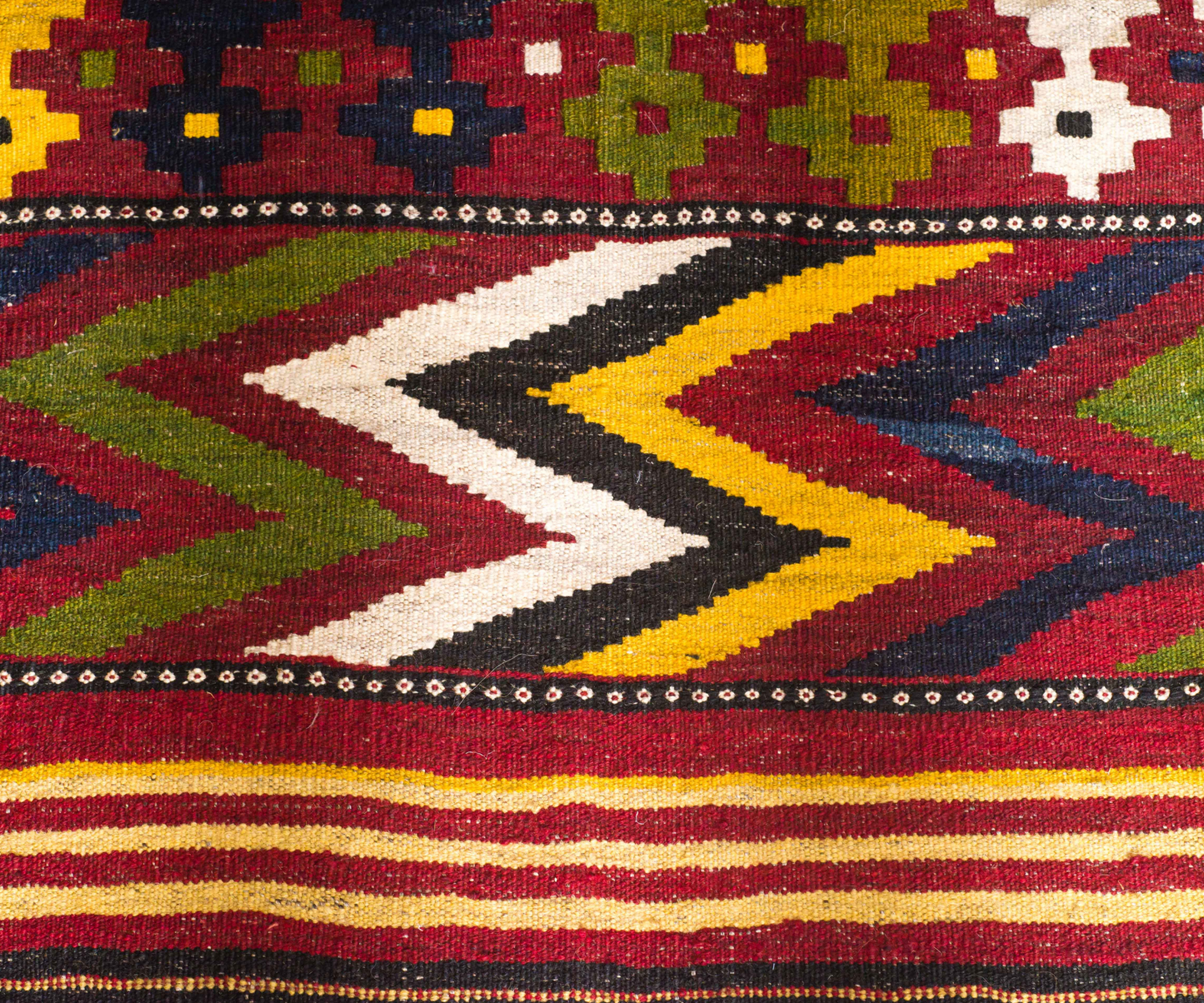 Authentic Maimana Kilim Rug - Hand-Woven Uzbek Design | Handmade