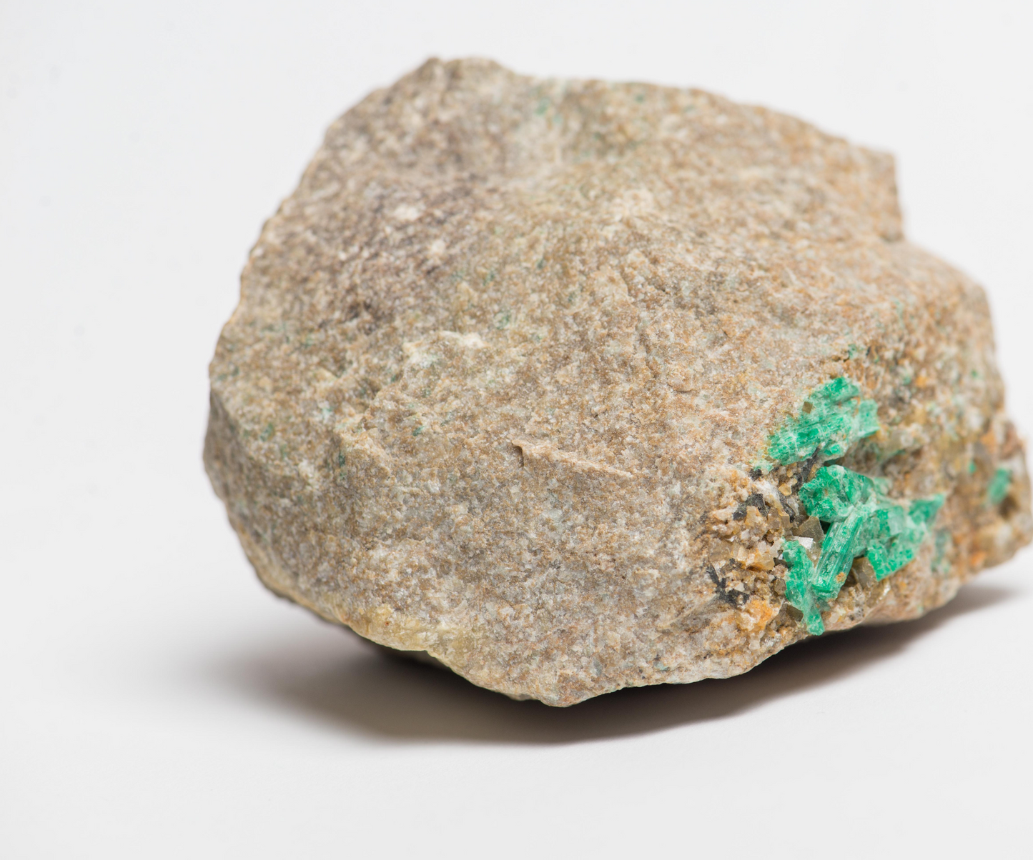 Afghanistan,Natural emerald in its matrix. Unmodified rough