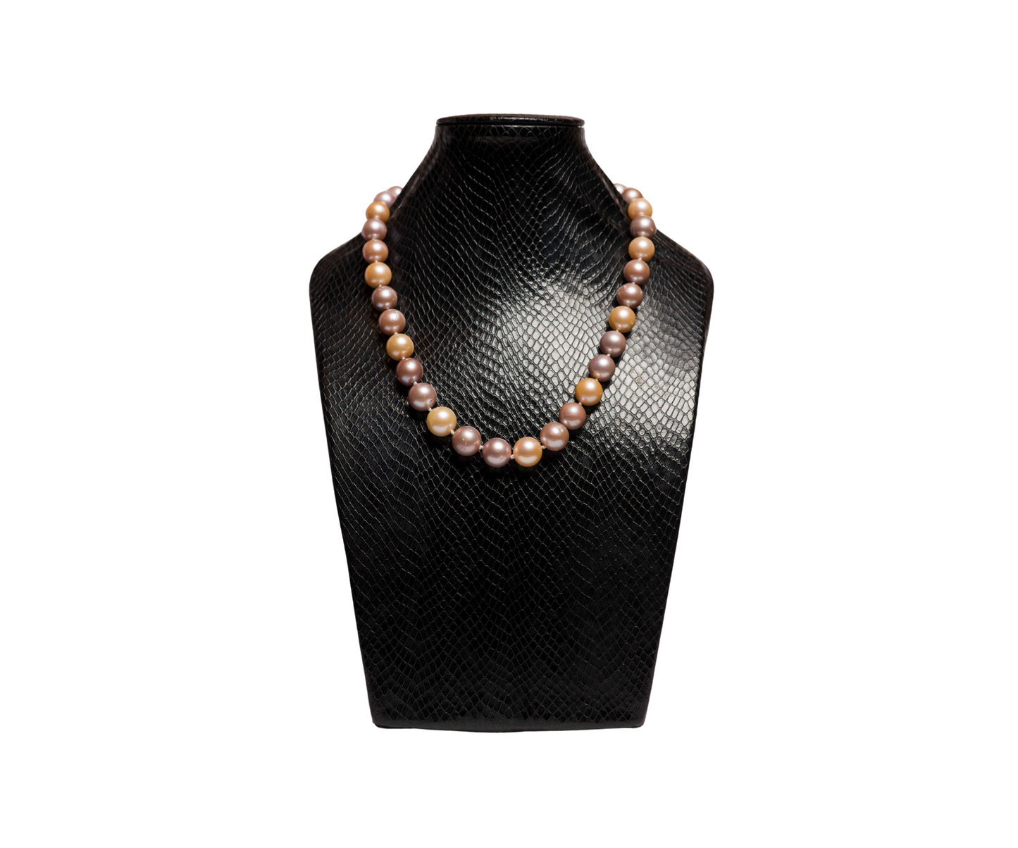 Mixed Freshwater pearl necklace, pinks, whites pink and greys