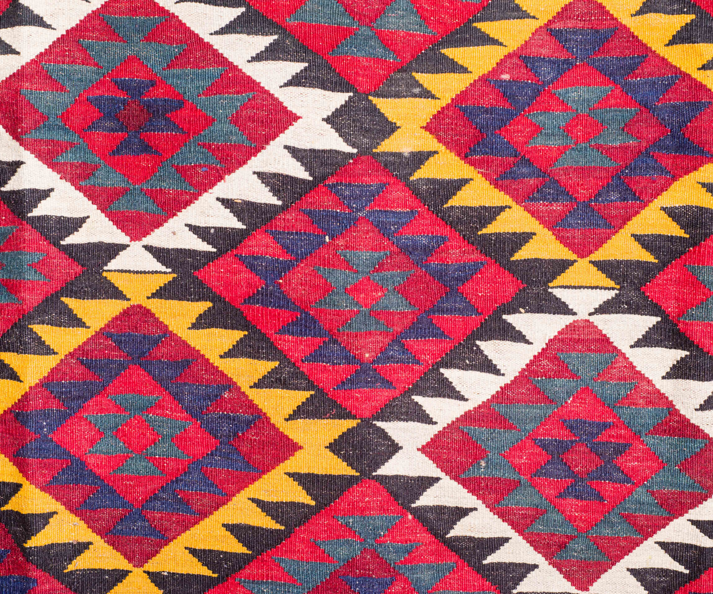 Authentic Maimana Kilim Rug - Hand-Woven Uzbek Design | Handmade