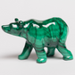 POLISHED MALACHITE BEAR  Animal Carving