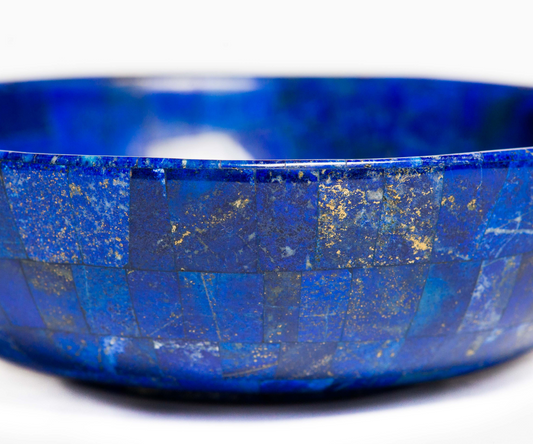 Beautiful Large Lapis Lazuli Mosaic Bowl