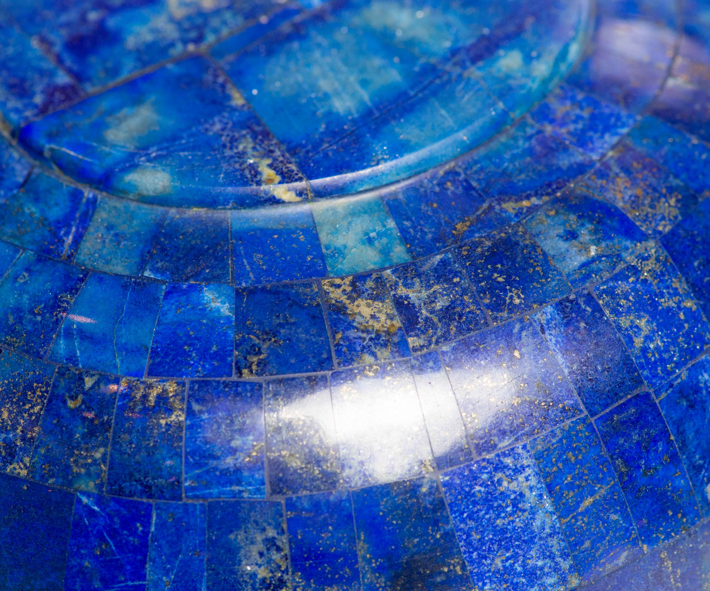 Beautiful Large Lapis Lazuli Mosaic Bowl