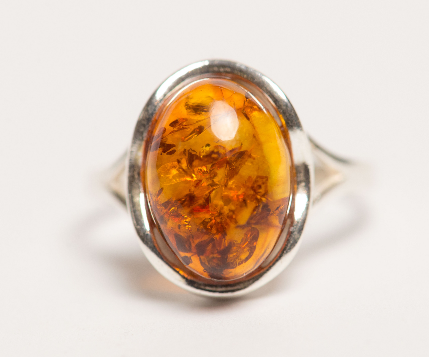 Amber Rings Silver 925