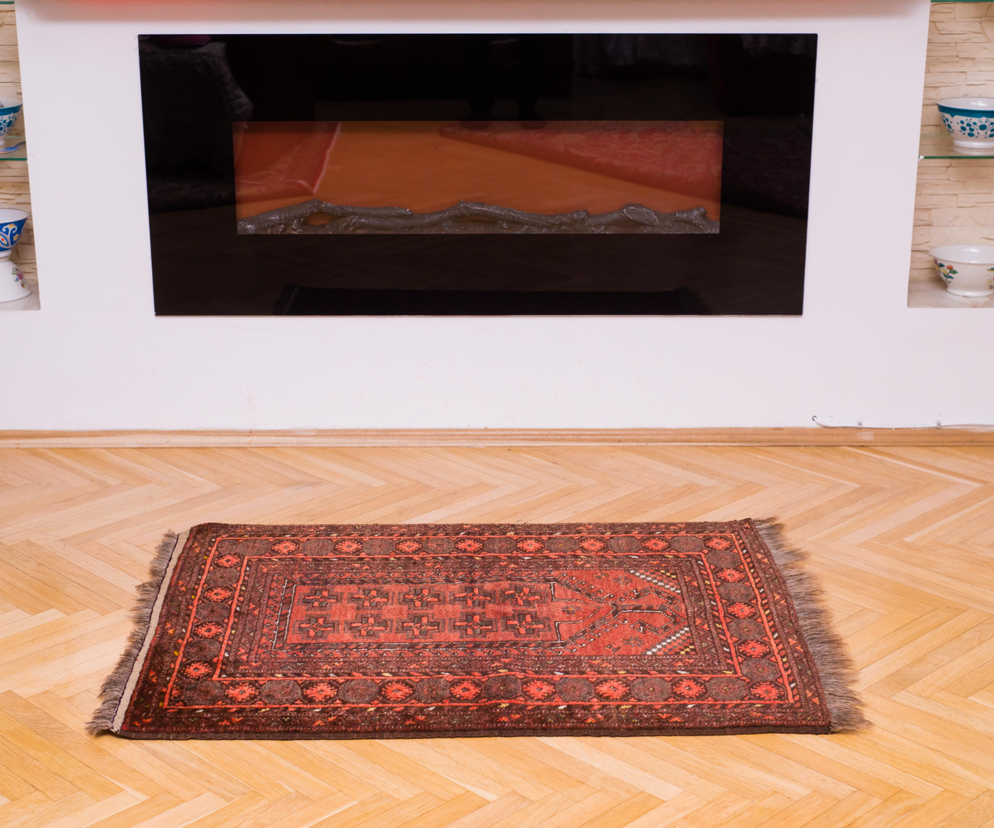 Handmade 19th Century Ersari Prayer Rug - Hand-Knotted, Turkmen Tribe