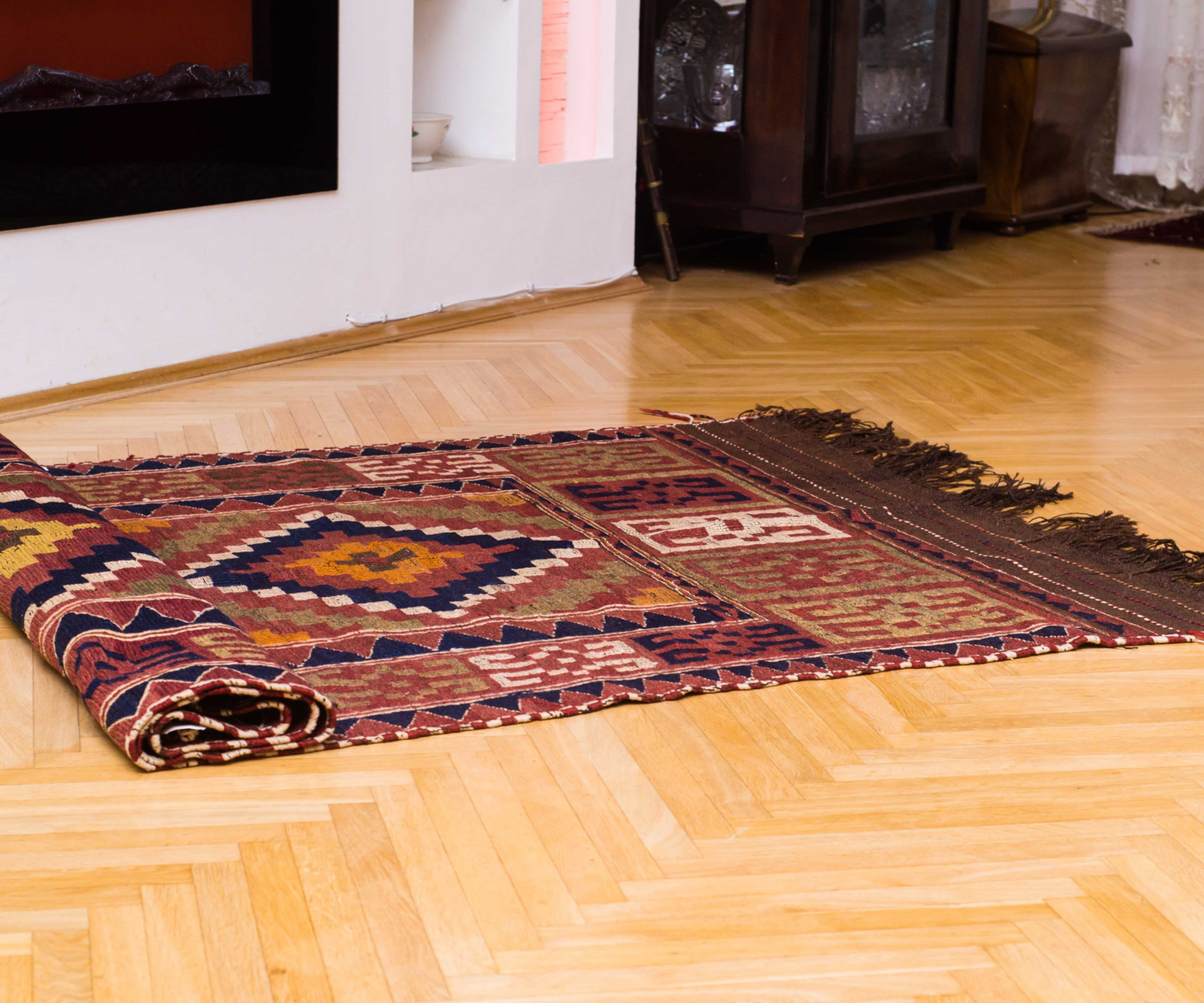 Unearth a Gem: Hand-Knotted Dasterkhan Uzbek Rug from Afghanistan |