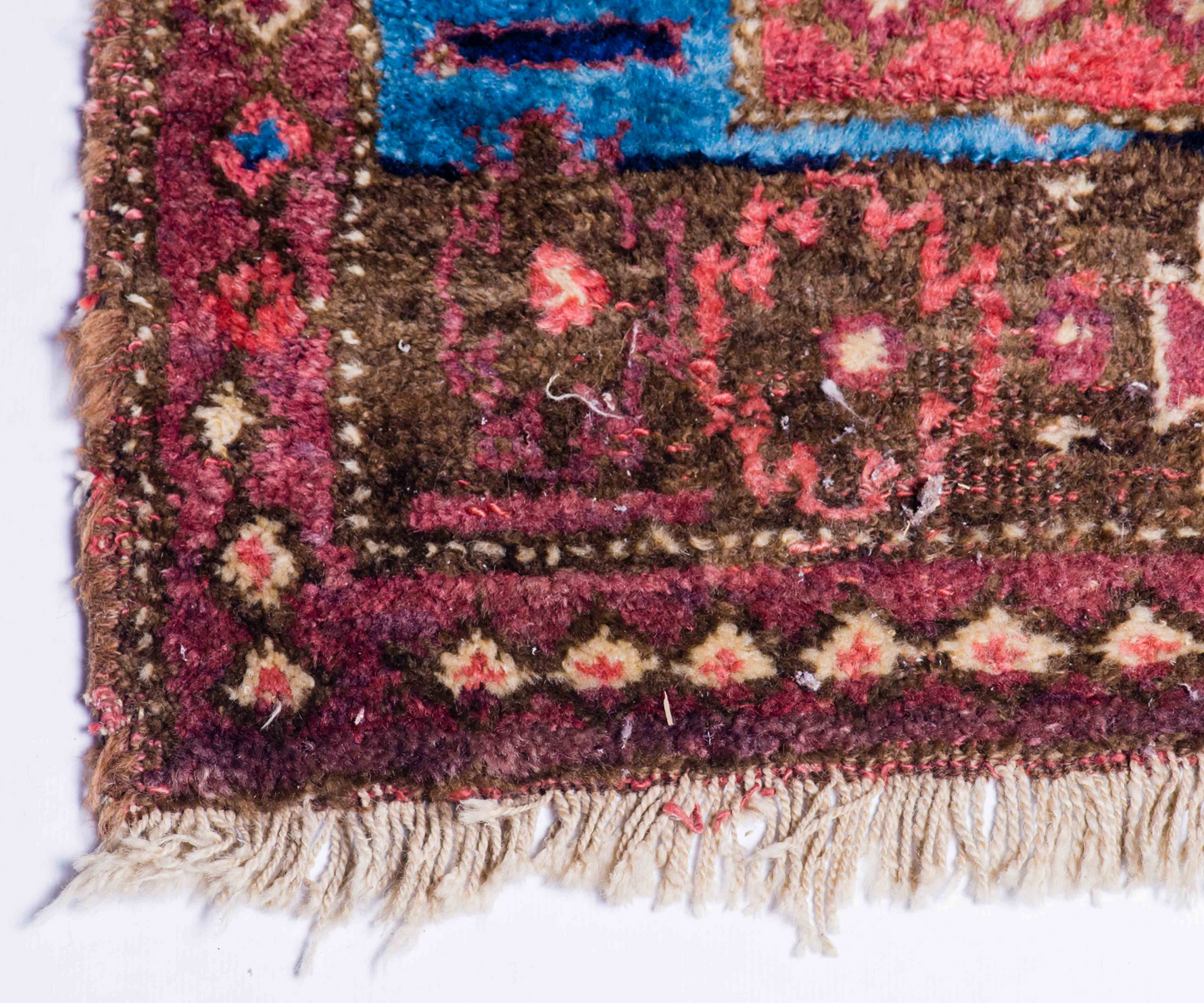 Antique Iranian Wool Rug - 20th Century Hand-Knotted, Naturally Dyed | Handmade