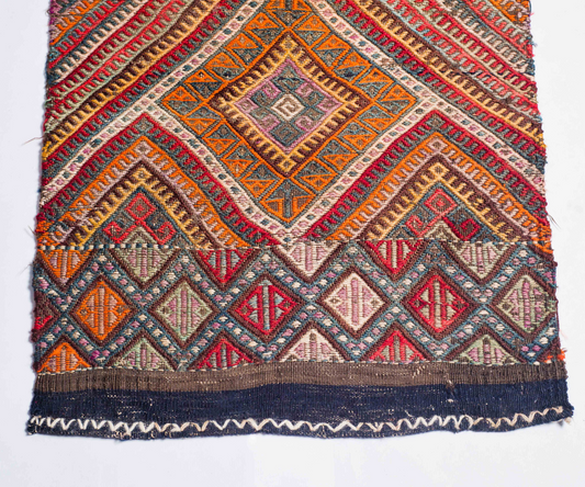 Handwoven Kilim Soumak from Central Afghanistan - Hazara, 20th Century, HANDMADE