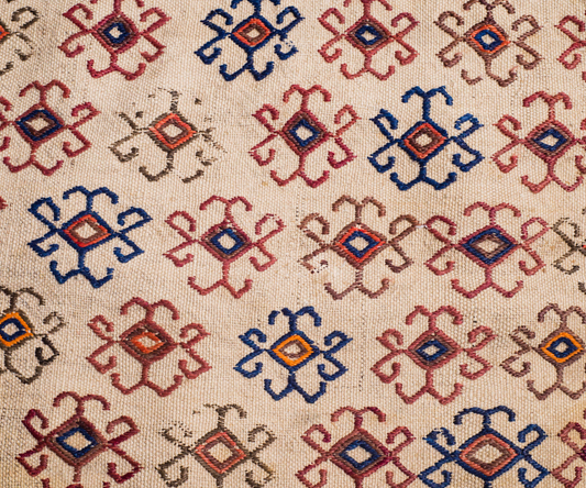 "Unique Mid-19th Century Beluch Khourjeen-Torbah - Hand-Woven, Embroidered, Naturally Dyed | Handmade