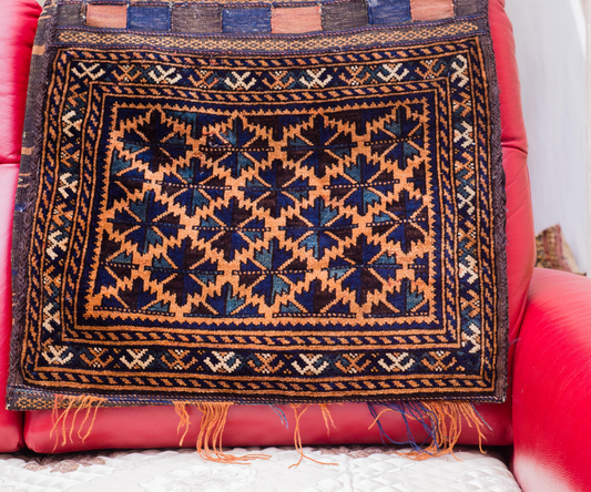 19th Century Beluch Torbah-Khourjeen - Hand-Knotted from Herat