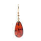 Natural Baltic Amber Drop Earrings, Sterling Silver