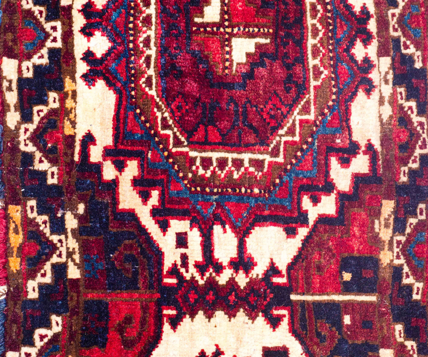 Turkmen Ersari: Hand-Knotted Wool Tent Hanger, Unique Piece