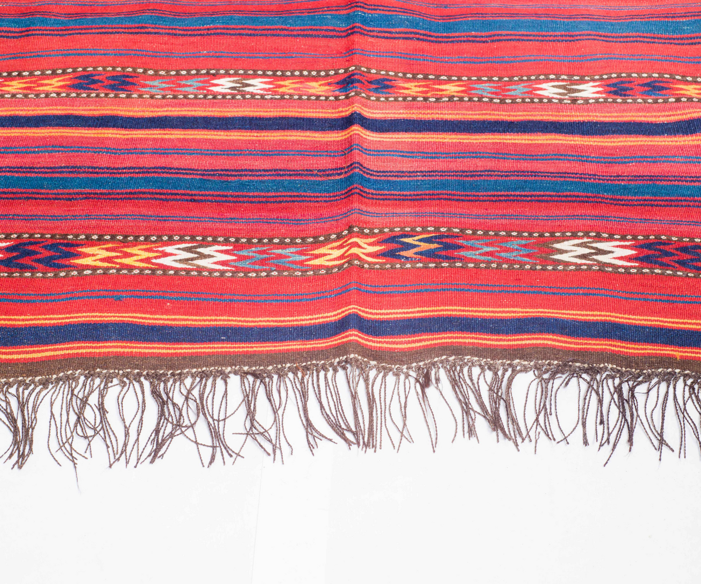 Hand-Knotted and Hand-Woven Kilim from Central Afghanistan