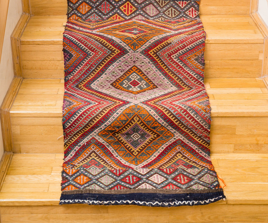 Embroidered Kilim Soumak - 20th Century, Hazara, Central Afghanistan