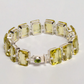 Beautiful peridot bracelet,green gemstone bracelet,925 sterling silver bracelet