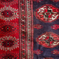 Vintage Turkmen Bukhara Rug - 20th Century Hand-Knotted Wool