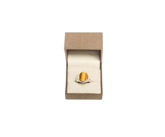 Ring Tigers Eye Silver Ring - Tiger Eye Ring - Signet Ring Men ,women