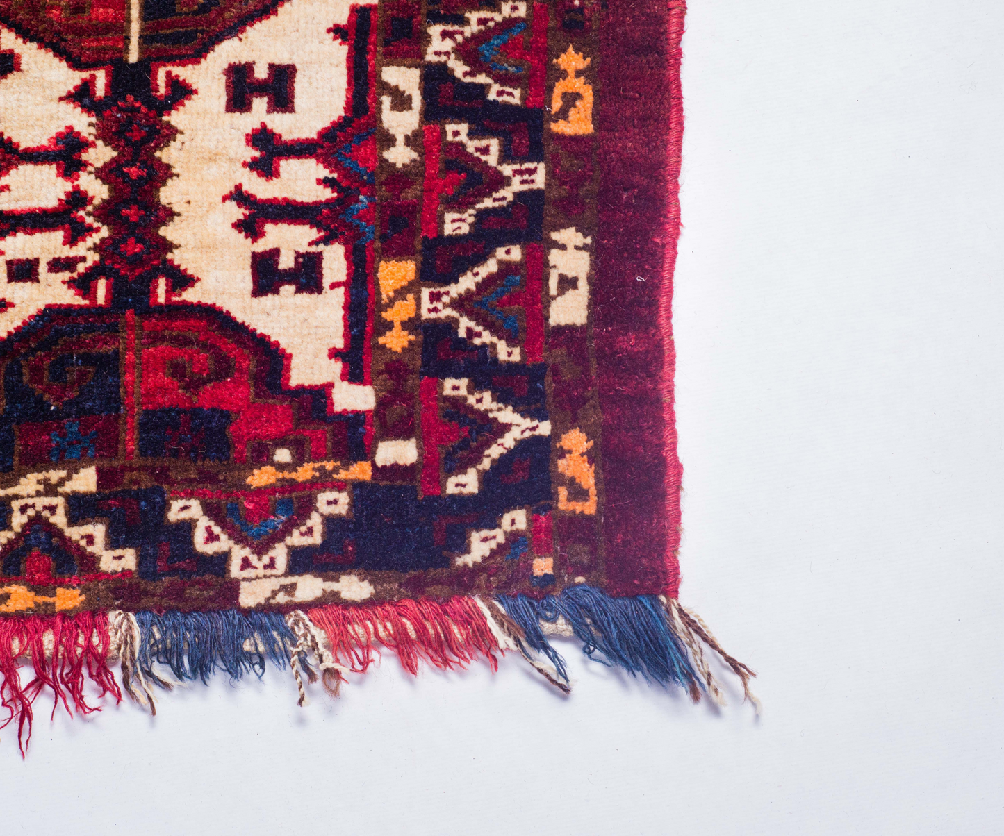 Turkmen Ersari: Hand-Knotted Wool Tent Hanger, Unique Piece