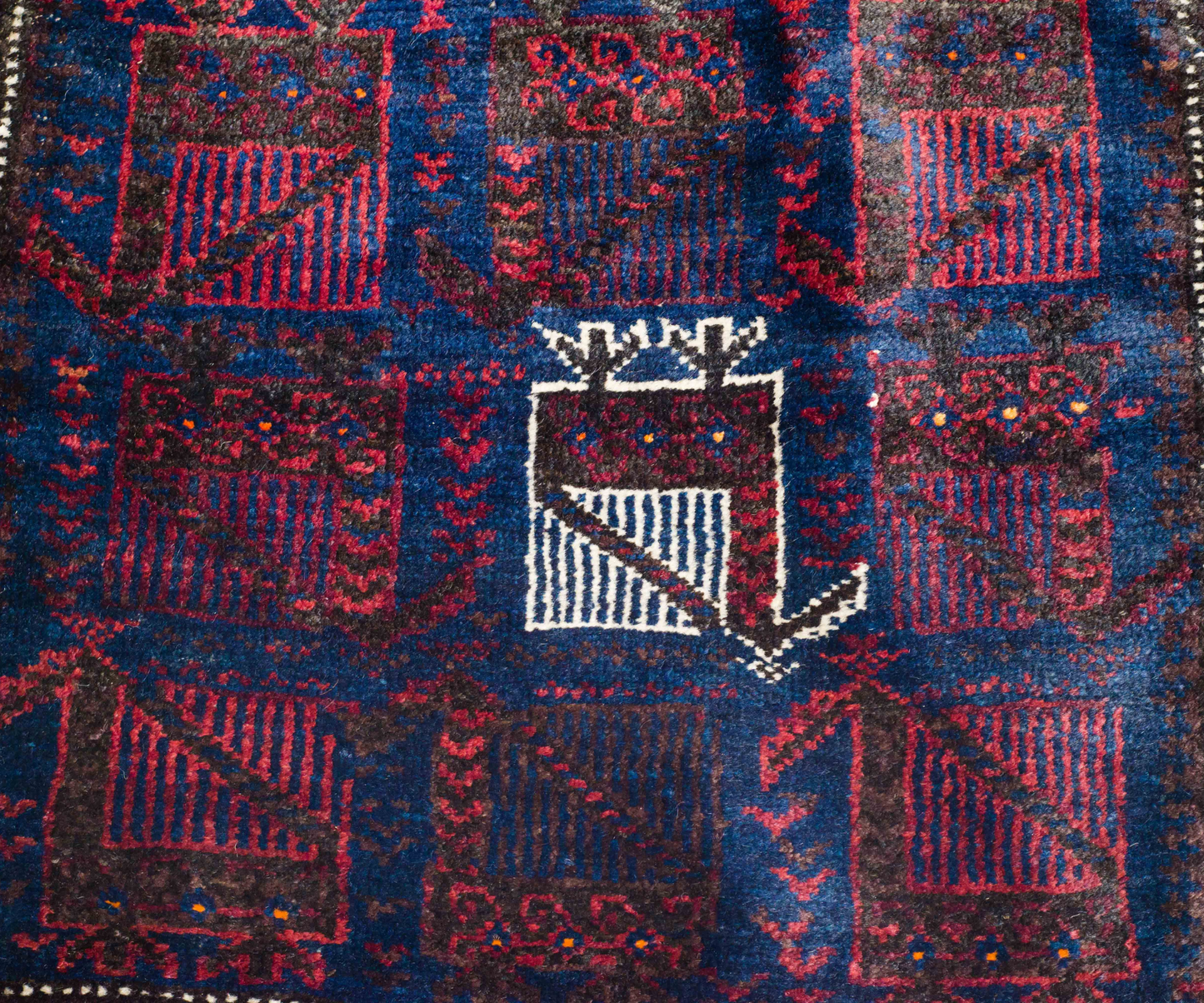 HANDMADE Unique 20th Century Khourjeen Rug - Hand-Knotted