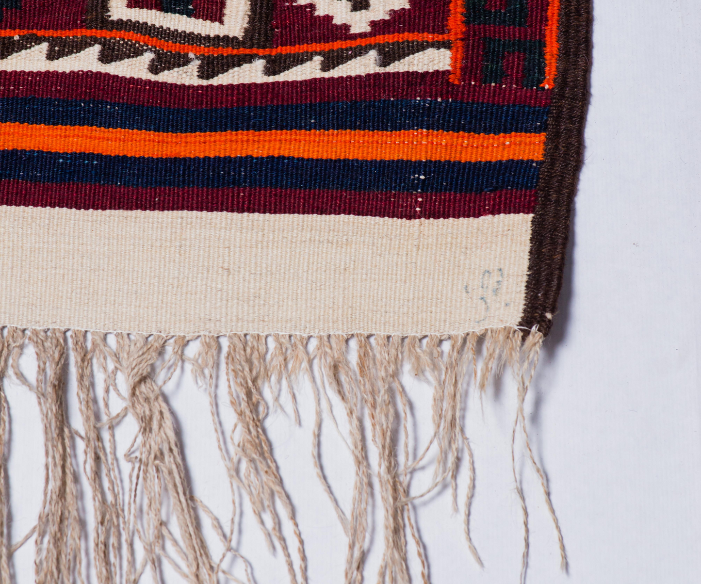 Beautiful Central Afghan Kilim - Hand-Embroidered and Woven