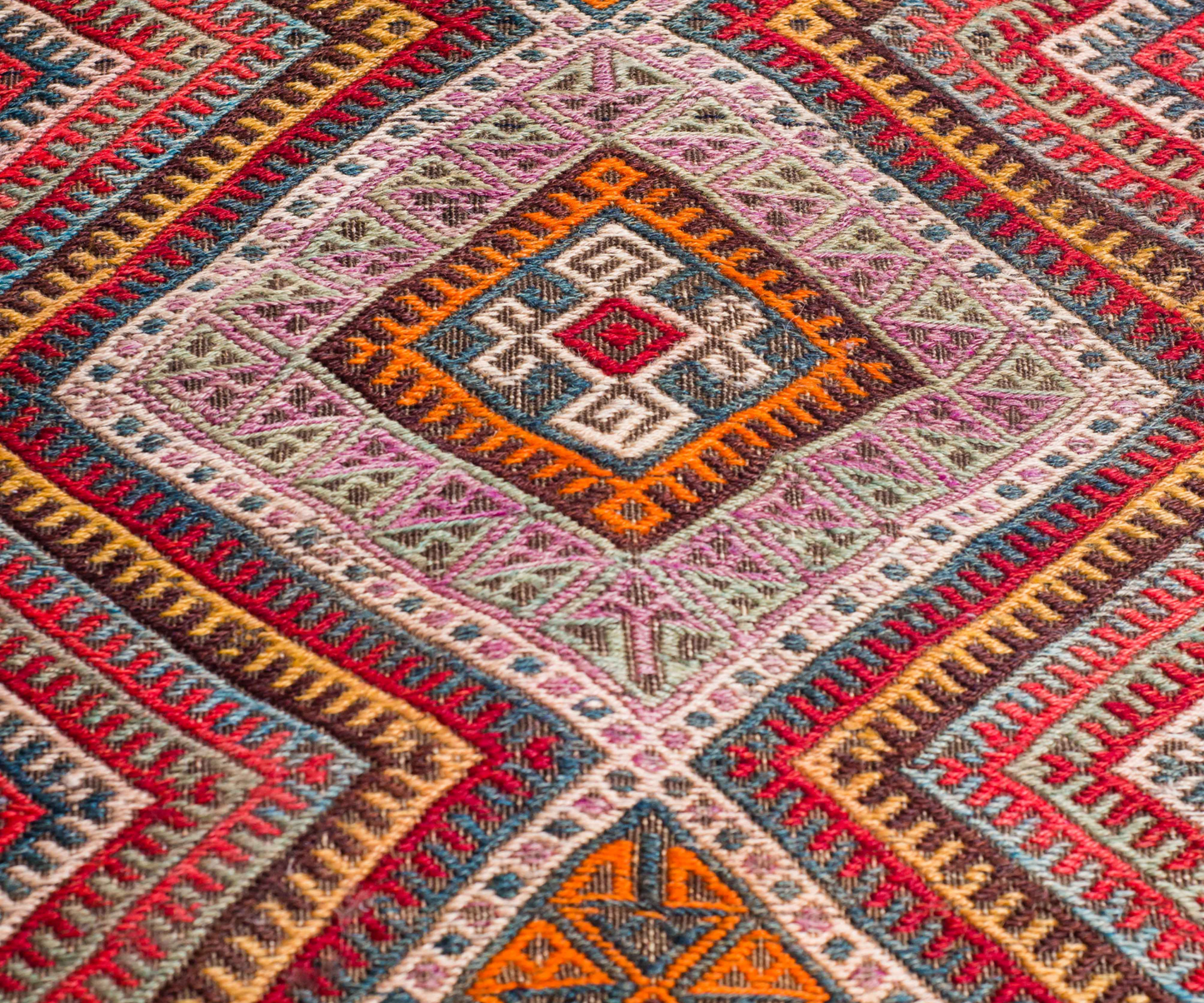 Embroidered Kilim Soumak - 20th Century, Hazara, Central Afghanistan