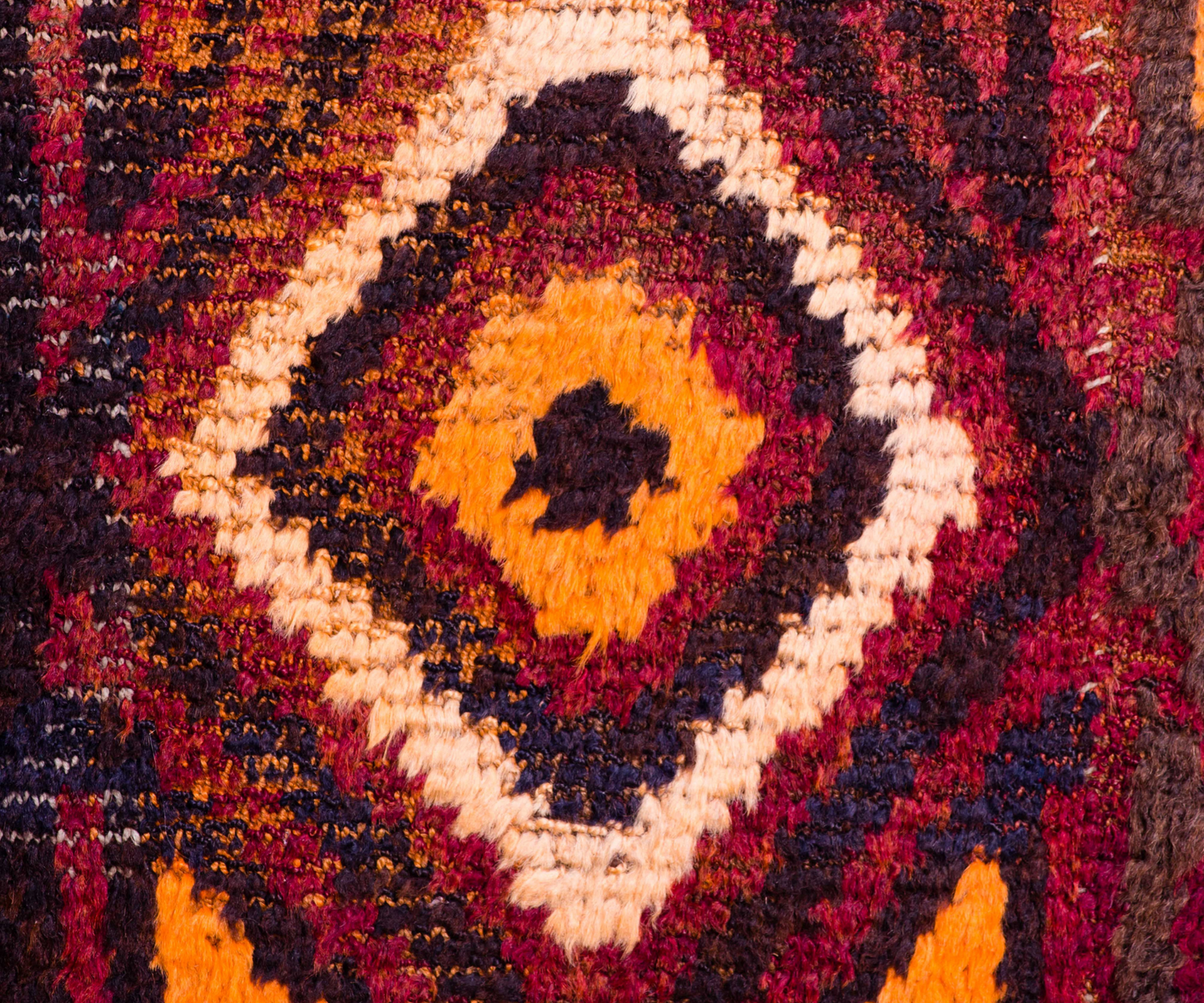 Uzbek Churakhist Wool Rug - Tent Interior Design | Hand-Knotted