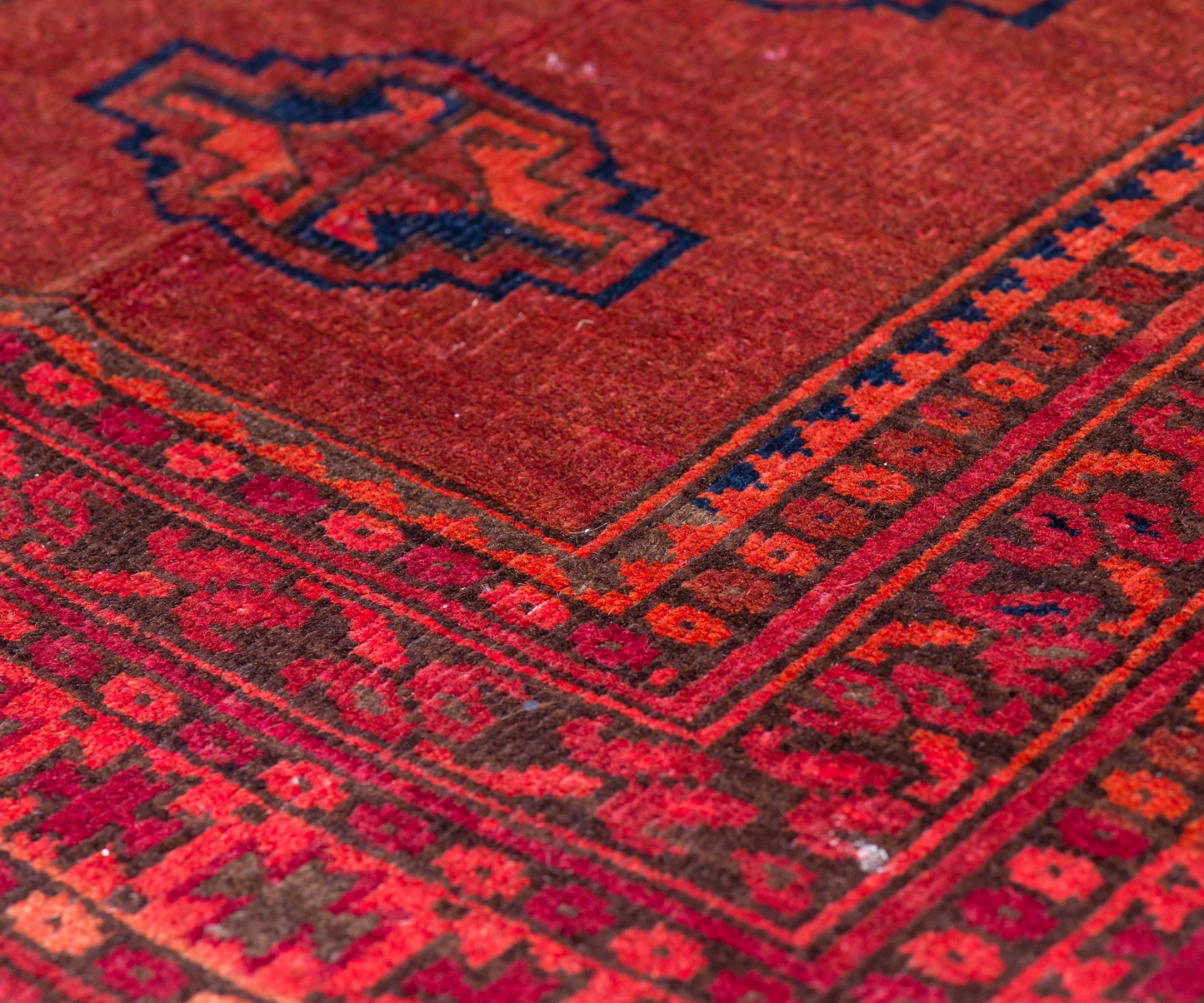 Rare 19th Century Turkmen Ersari Rug - Hand-Knotted and Woven, Handmade