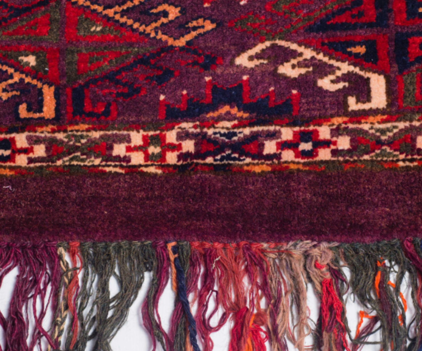 Unique Turkmen ChalarJalar Rug - Hand-Knotted, Turkmen Tribe, 20th Century